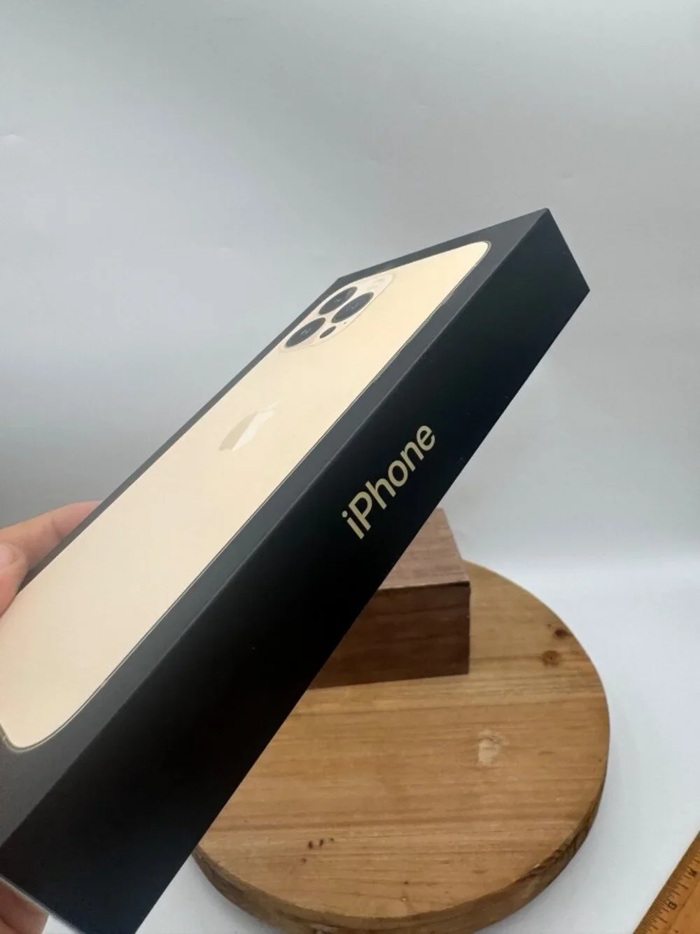 Apple iPhone 13 Pro Max Empty box wrapping present gag gift funny surprise gold